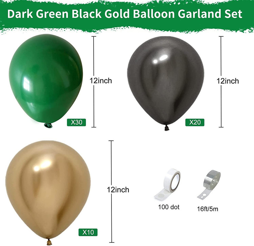 Flipkart R G ACCESORIES Solid 62 pcs green gold black