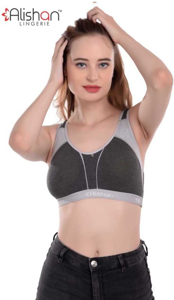 Alishan SPORTS BRA WITH PADDED & PADD REMOVER FOR WOMEN Women