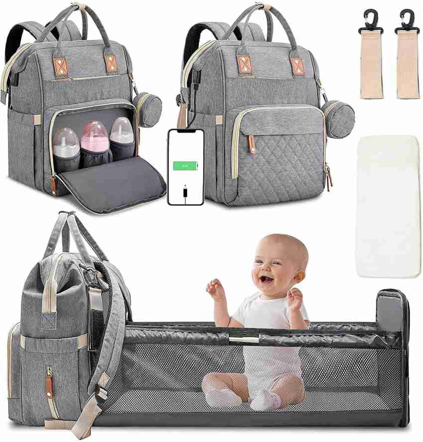 Large Capacity Waterproof Travel Mom Bag, Portable Maternity Bag