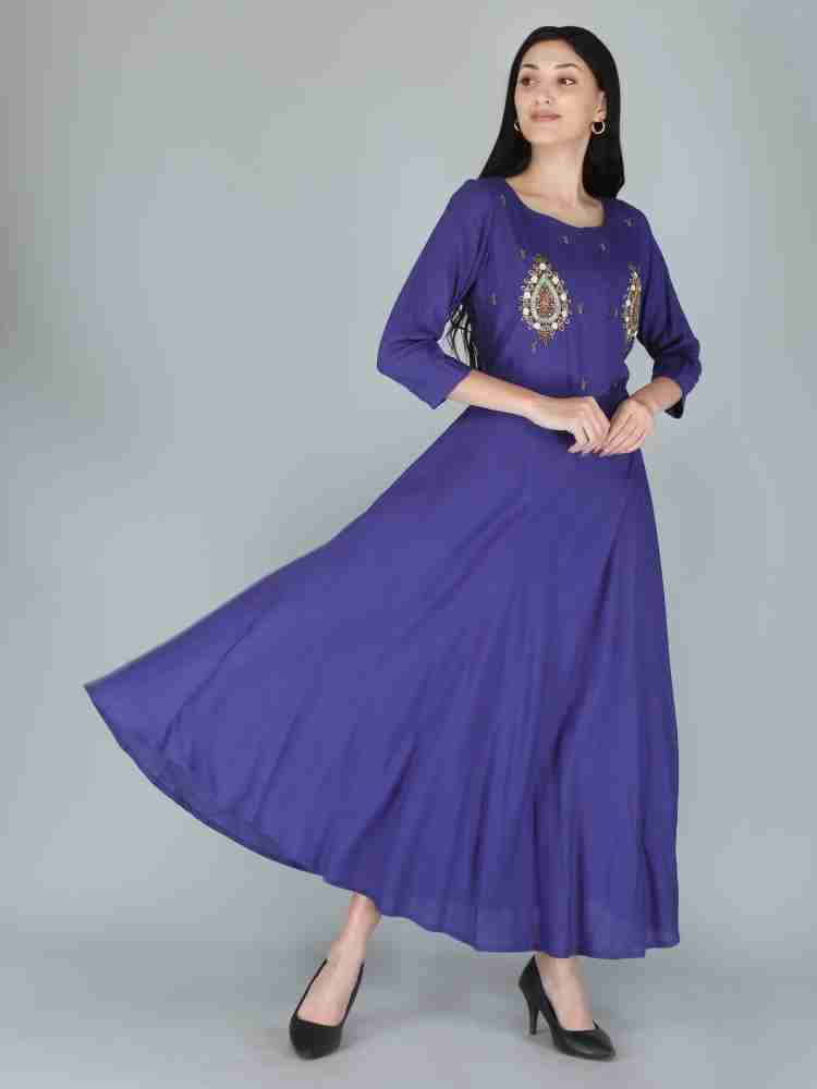 Purple kurti sale flipkart