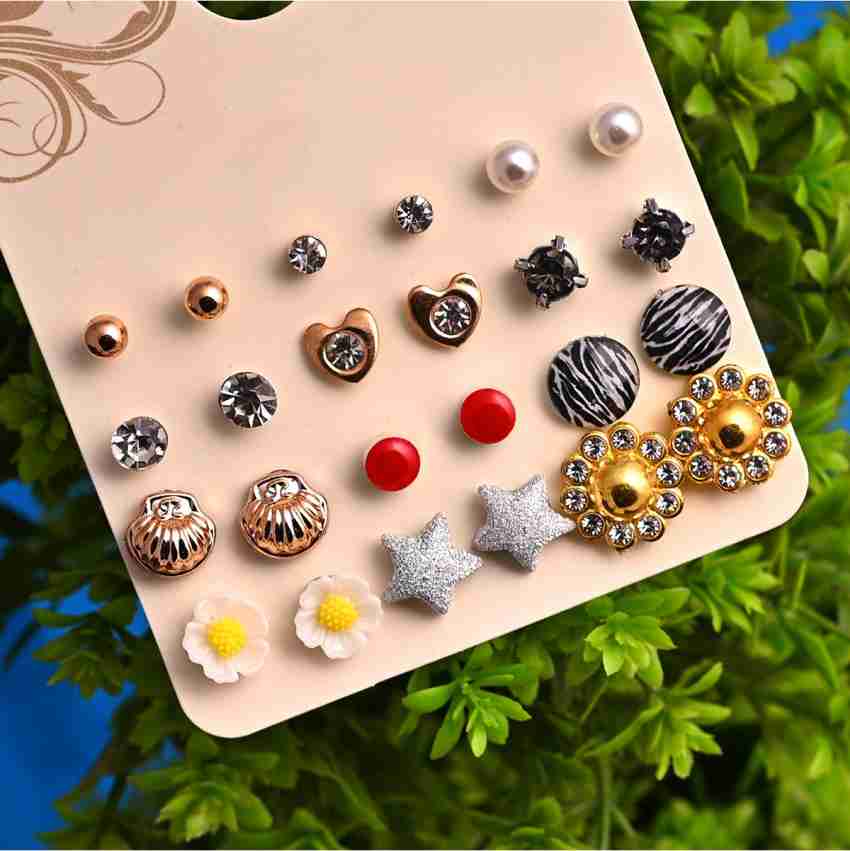 Flipkart Buy Jewelz Fashionable Earrings Set Combo for Girls