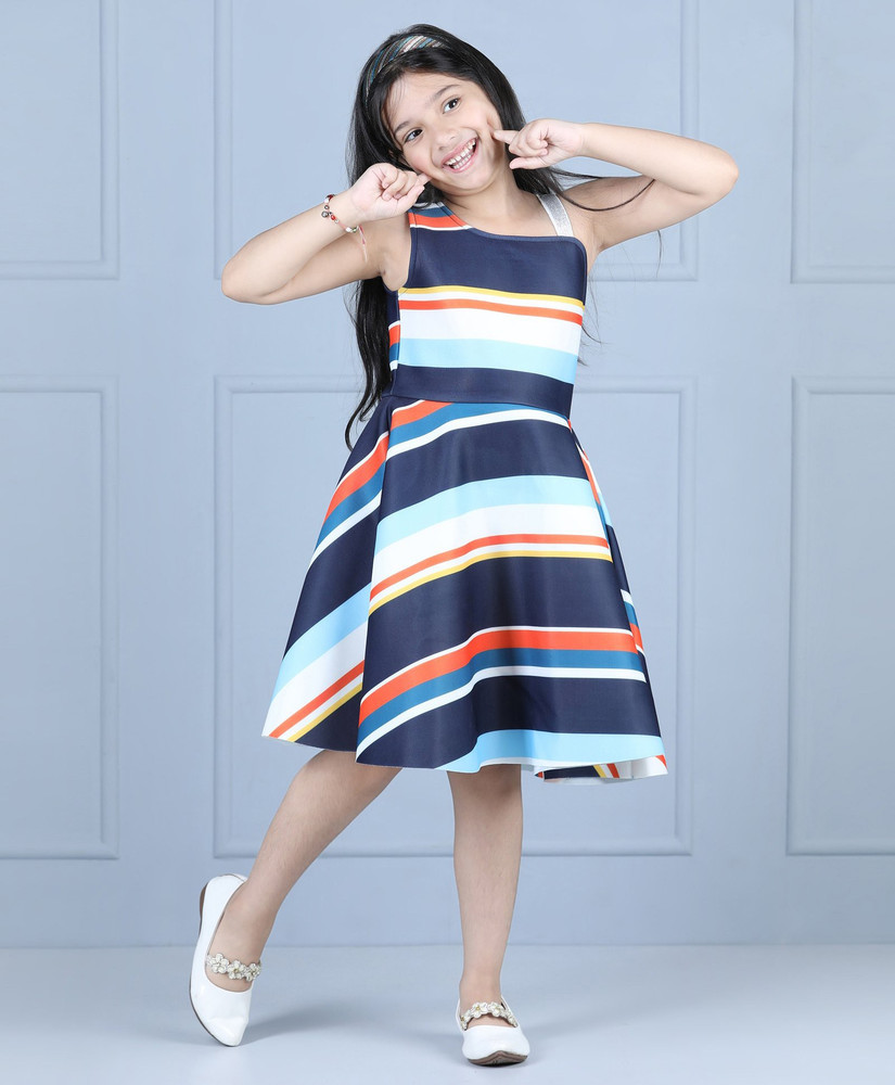 Shreeza Girls Midi Knee Length Casual Dress Price in India Buy Shreeza Girls Midi Knee Length Casual Dress online at Flipkart
