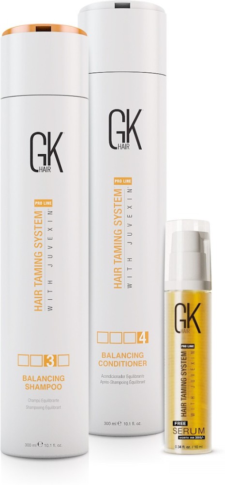 Buy GK Hair Global Keratin Balancing Shampoo  Conditioner 300ml Set Online   GK Hair India