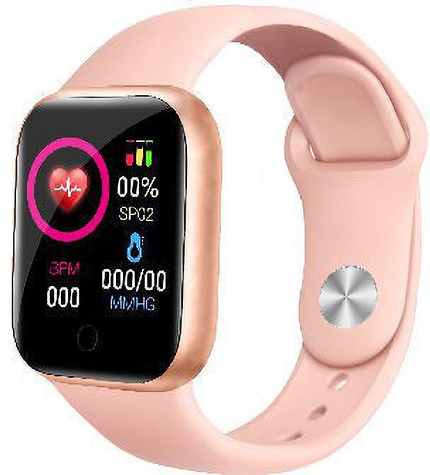 Home Story D20 Pink Smart Watch Fitness Band 35 mm Color Touch