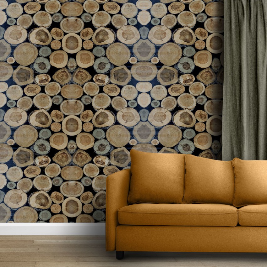 Non-Woven Flocking Wall Paper Roll Wall Background Living Room 3D Wallpaper  - Bed Bath & Beyond - 23039073