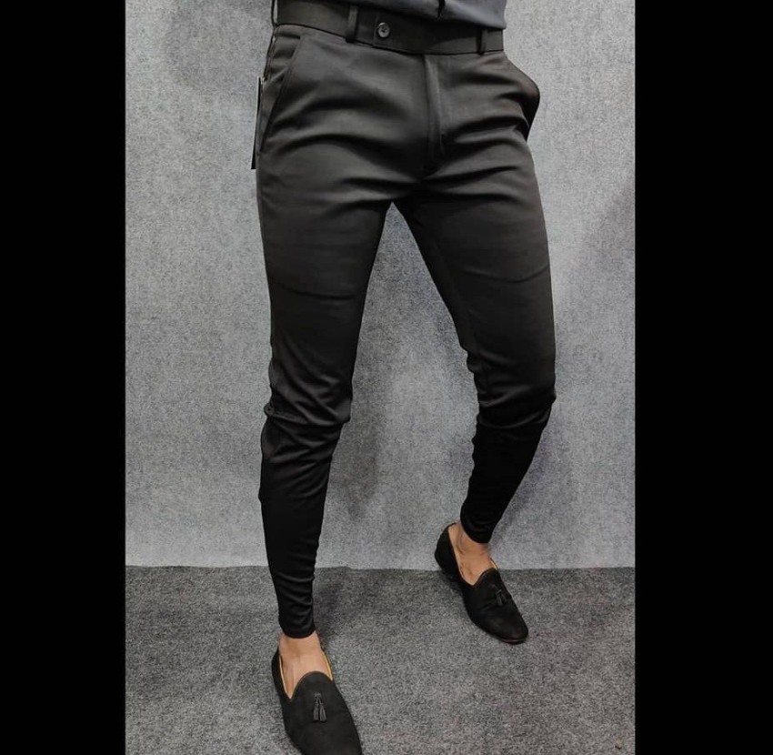 Wholesale Fashion style slim black pant men suit for businessman trousers  young man formal pant suits for officeman teachers From malibabacom