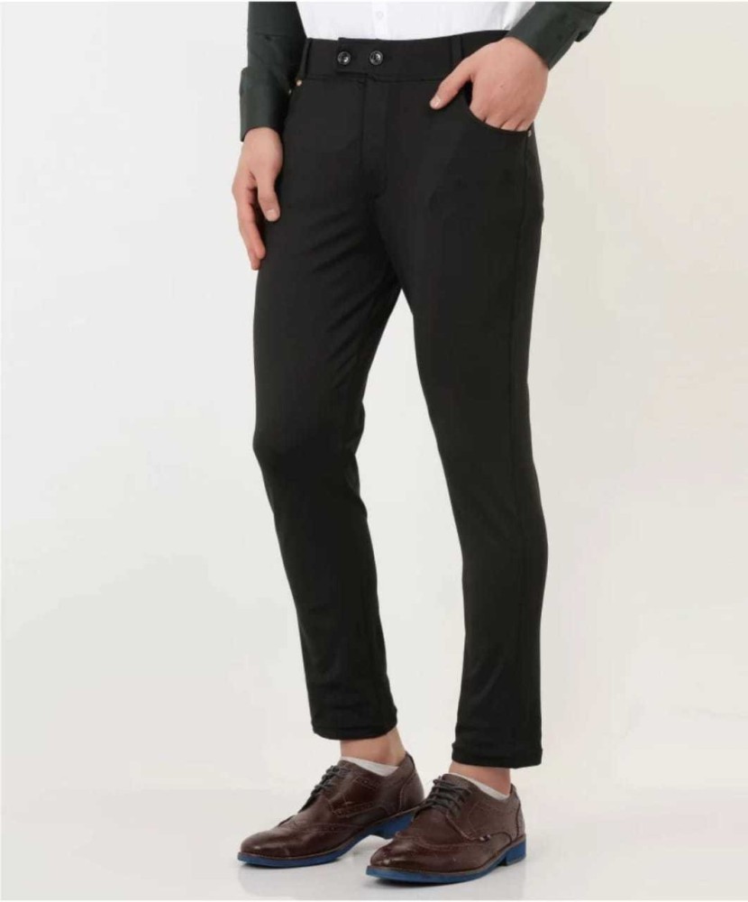 Buy Regular Fit Men Trousers Brown Beige and Black Combo of 3 Polyester  Blend for Best Price Reviews Free Shipping