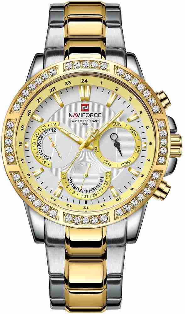 Naviforce hotsell silver watch
