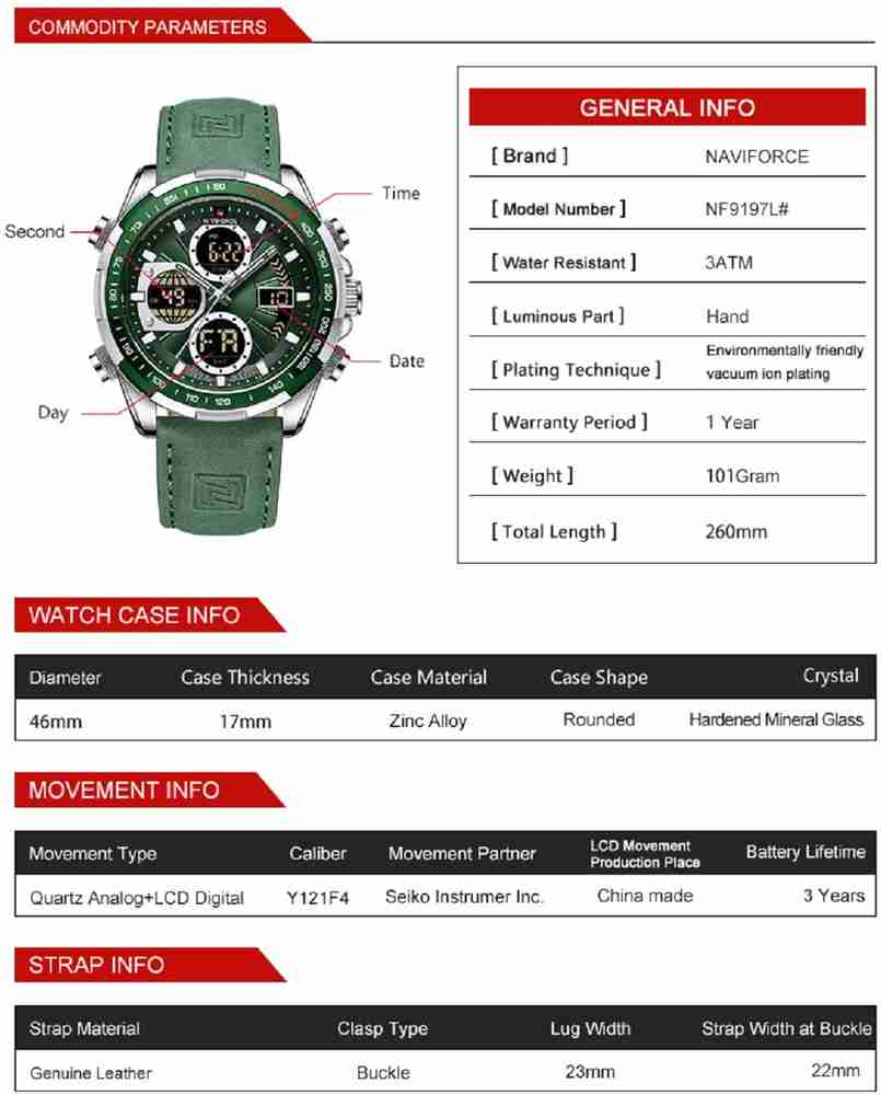 Montre paterson dual hotsell time chronograph