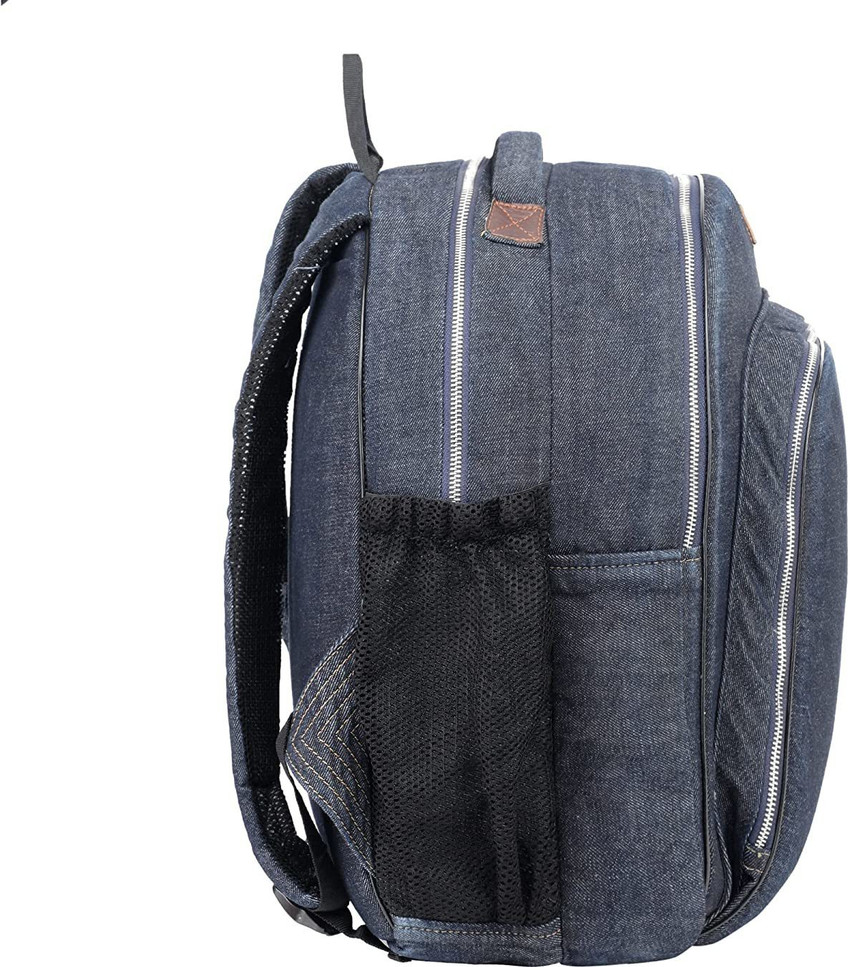 Denim laptop backpack outlet