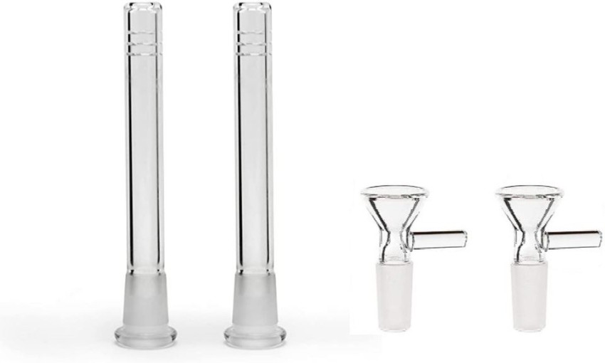 WellMountain 2 pcs pack 4.5 inch Glass Stem Bowl with Glass Slide Adapter  W/Handle Beer Bong Funnel Price in India - Buy WellMountain 2 pcs pack 4.5  inch Glass Stem Bowl with