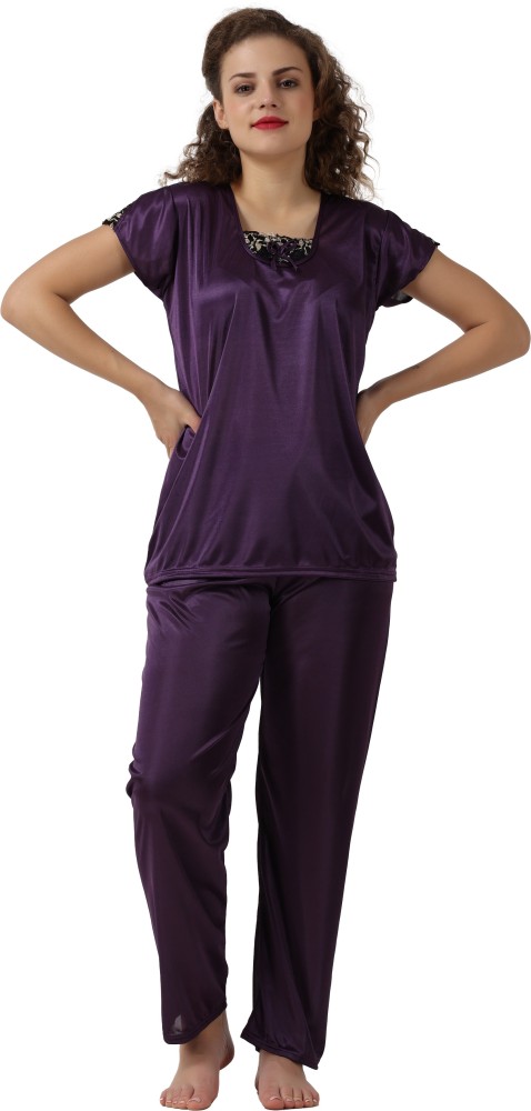 Purple discount satin pjs