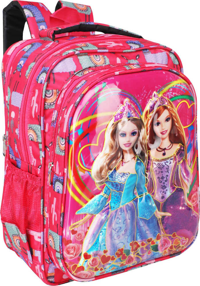 RENIL School Backpack for Girls Barbie 3D Dolls printed Waterproof