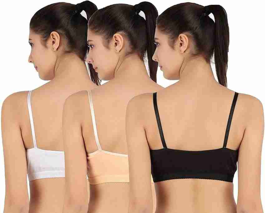 Exerin Womens Padded Strappy Sports Bra Front Mesh India