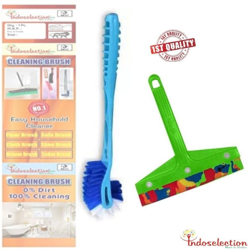 Indoselection Kitchen Item Set, Shoe Brush, Double Side Toilet