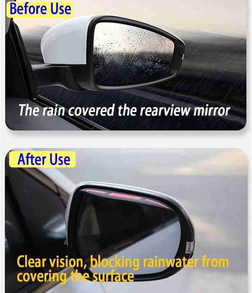 SEMAPHORE 2 Pcs Mirror Rain Guard Sports Eyebrow Maruti Baleno Car