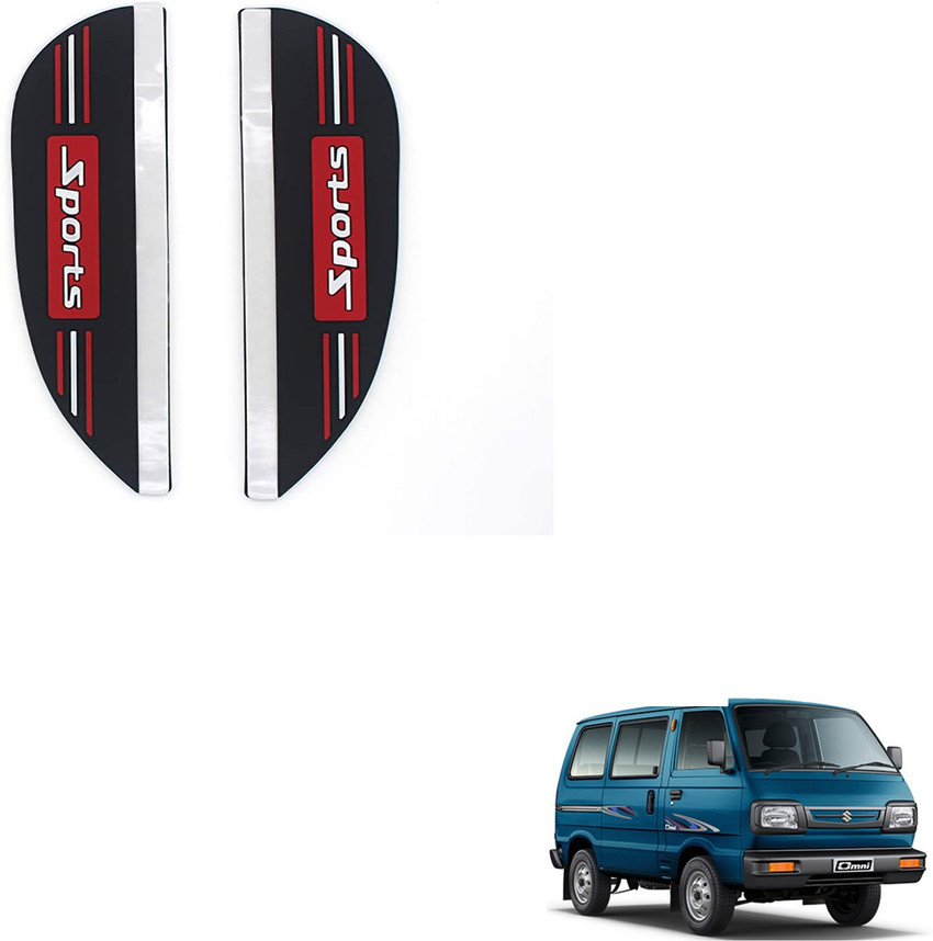SEMAPHORE 2 Pcs Mirror Rain Guard Sports Eyebrow Maruti Omni Car