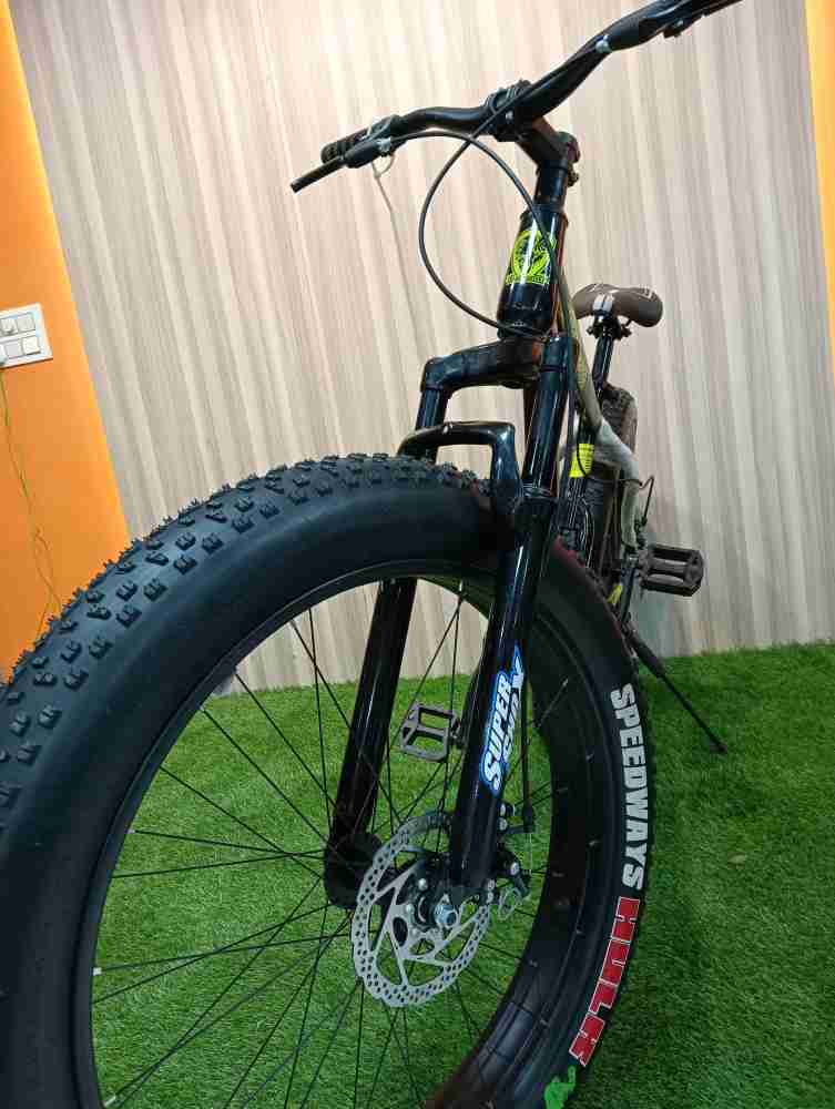 Fat bike on sale on road