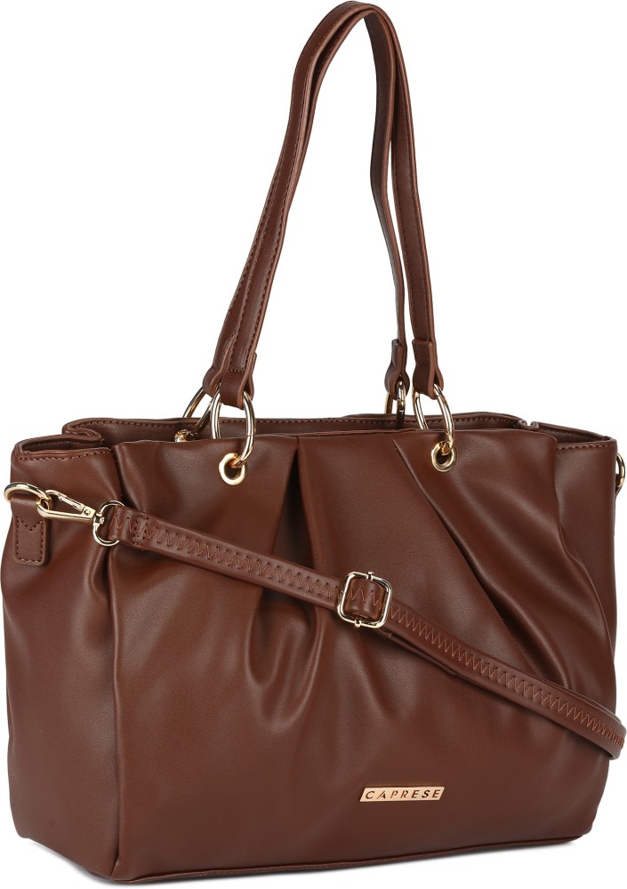 Buy Caprese Women Brown Hand held Bag Dark Choco Online Best