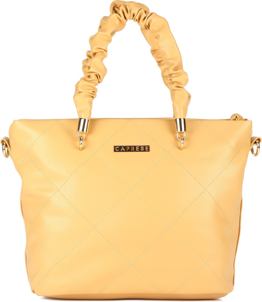 Buy Caprese Women Yellow Hand held Bag Soft Yellow Online Best