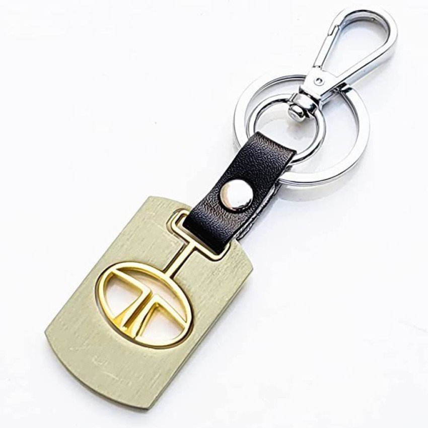Kittton Premium Leather Key Ring For TATA Cars and Bikes for Men