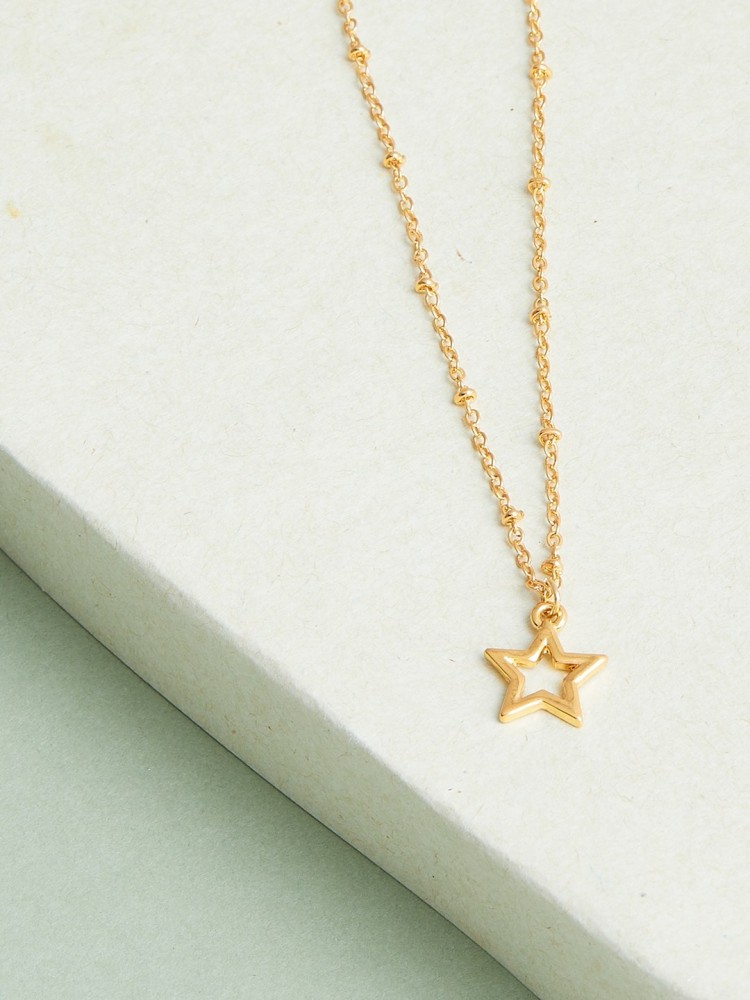 Star chain necklace deals gold