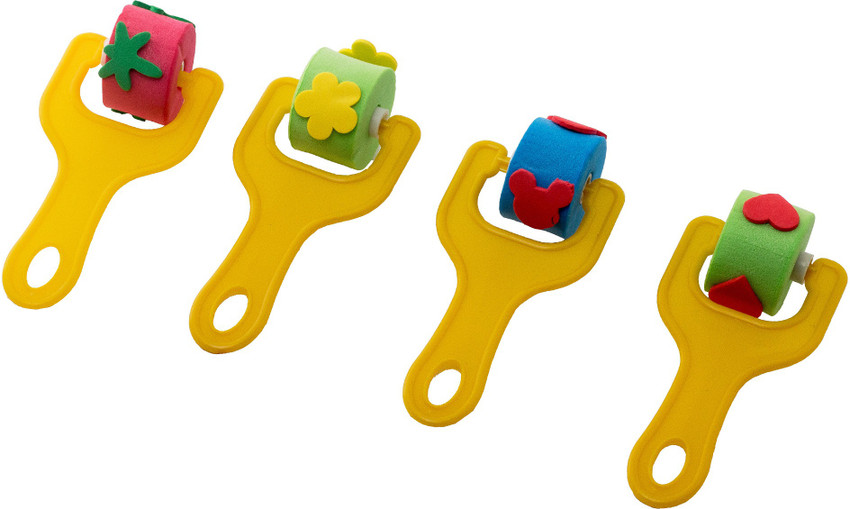 ArtRight Kids Attractive Multicolor Sponge Paint Roller Paint Pad