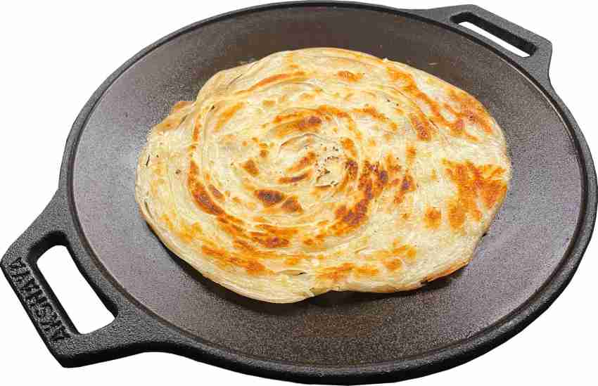 Forza Cast-Iron Dosa Tawa Pan Pre-Seasoned Cookware Induction NEW