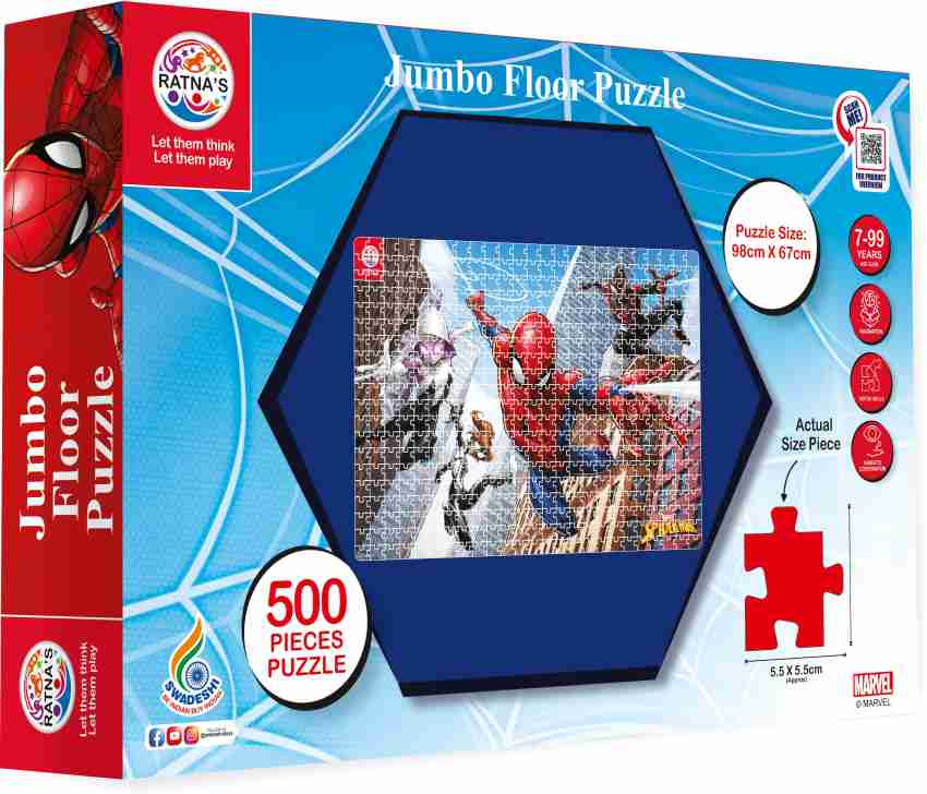RATNA'S Marvel Spiderman jigsaw puzzle for Kids (500 Pieces