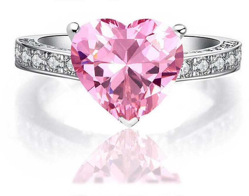 Pink heart store ring