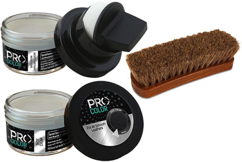 Pro Care Shoe Cream Brush Combo Leather Shoe Cream Price in India Buy Pro Care Shoe Cream Brush Combo Leather Shoe Cream online at Flipkart