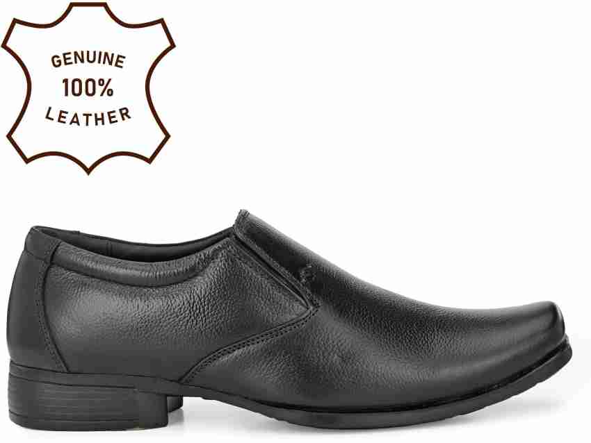 Flipkart shoes sales black leather