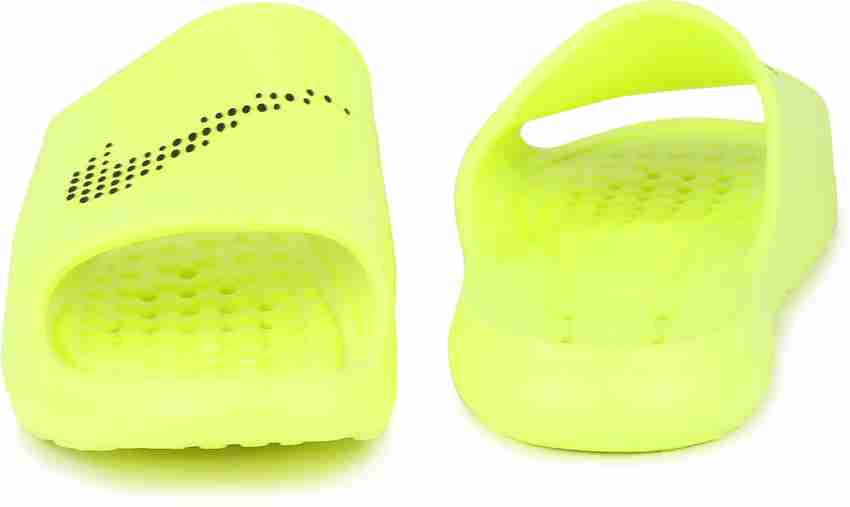 Neon yellow store nike slides