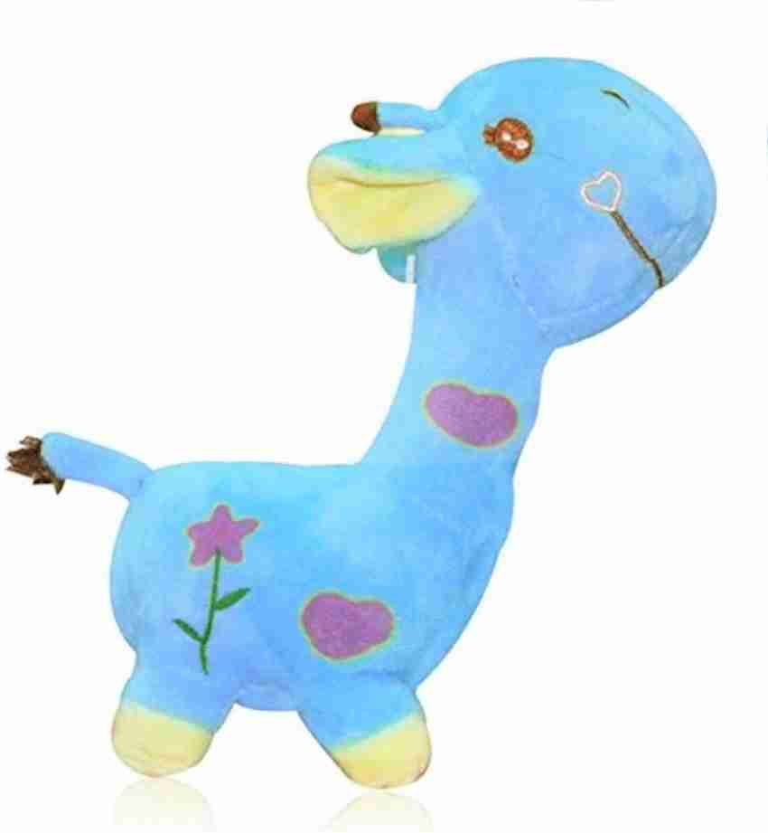 blue giraffe stuffed animal