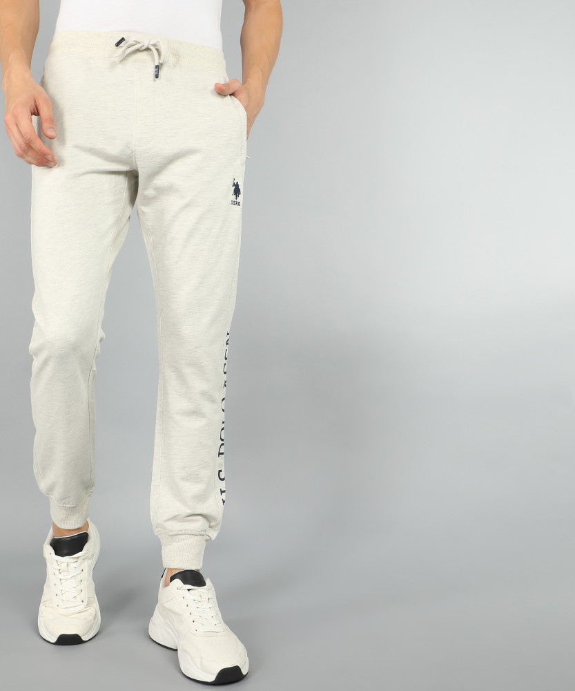 U.S. POLO ASSN. Solid Men White Track Pants - Buy U.S. POLO ASSN. Solid Men  White Track Pants Online at Best Prices in India