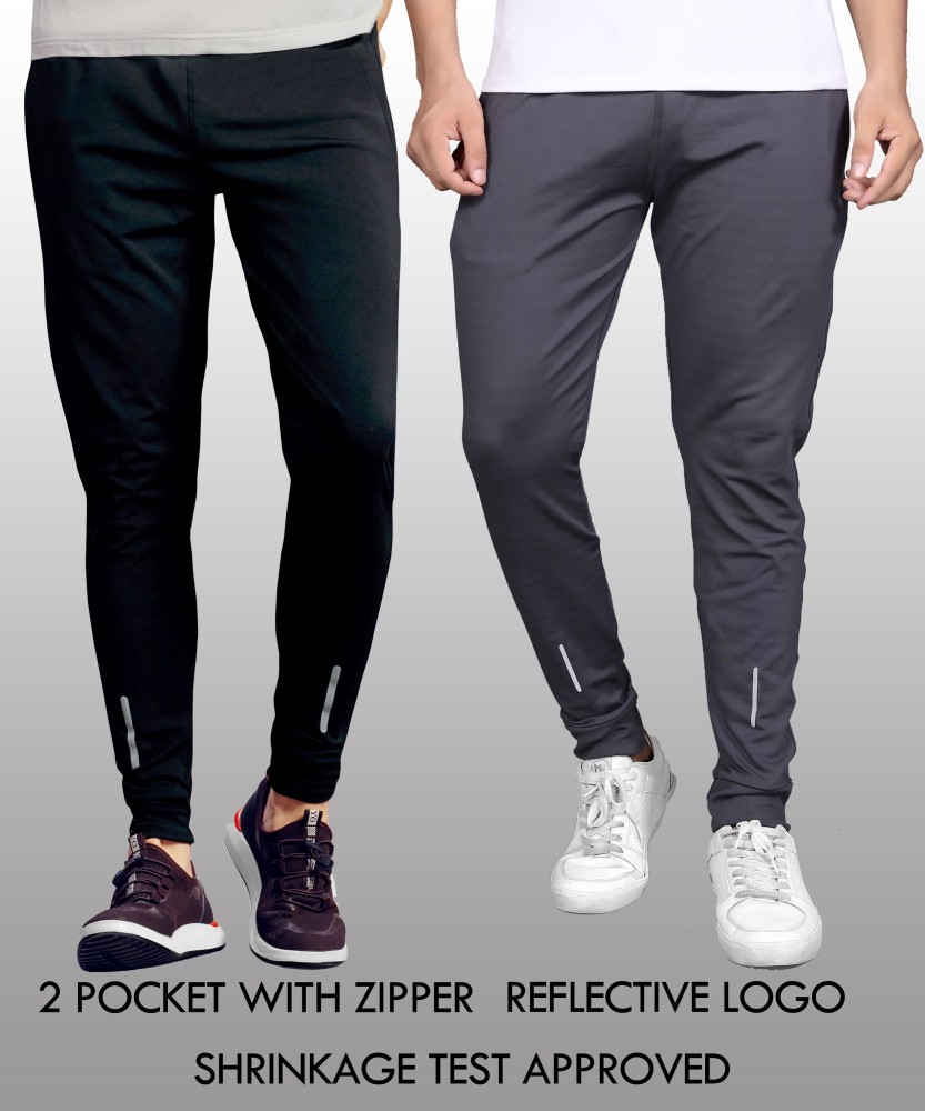 Foxter Solid Men Black Grey Track Pants  Buy Foxter Solid Men Black Grey  Track Pants Online at Best Prices in India  Flipkartcom