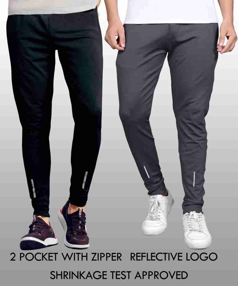 ONIRIQUE Solid Men Black, Grey Track Pants - Buy ONIRIQUE Solid Men Black,  Grey Track Pants Online at Best Prices in India