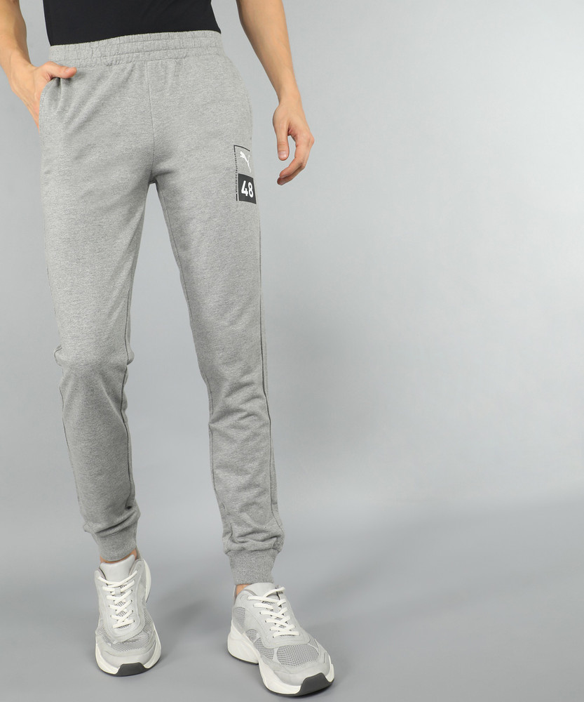 PUMA Ms Graphic Pant V Solid Men Grey Track Pants Buy PUMA Ms
