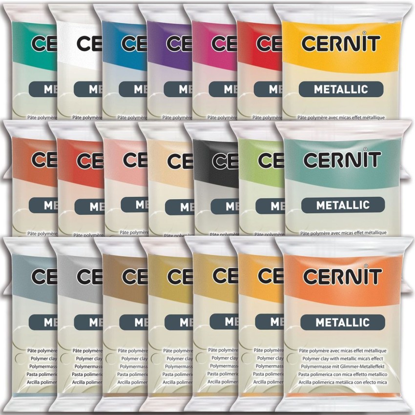 Pack 3 Und. Arcilla Polimérica Cernit Metallic