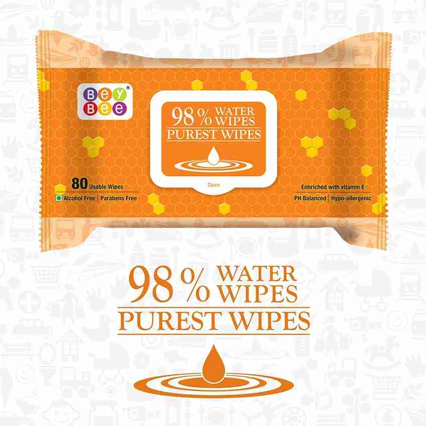 BeyBee Cleansing Wipes Alcohol Free Toxic Free No Added
