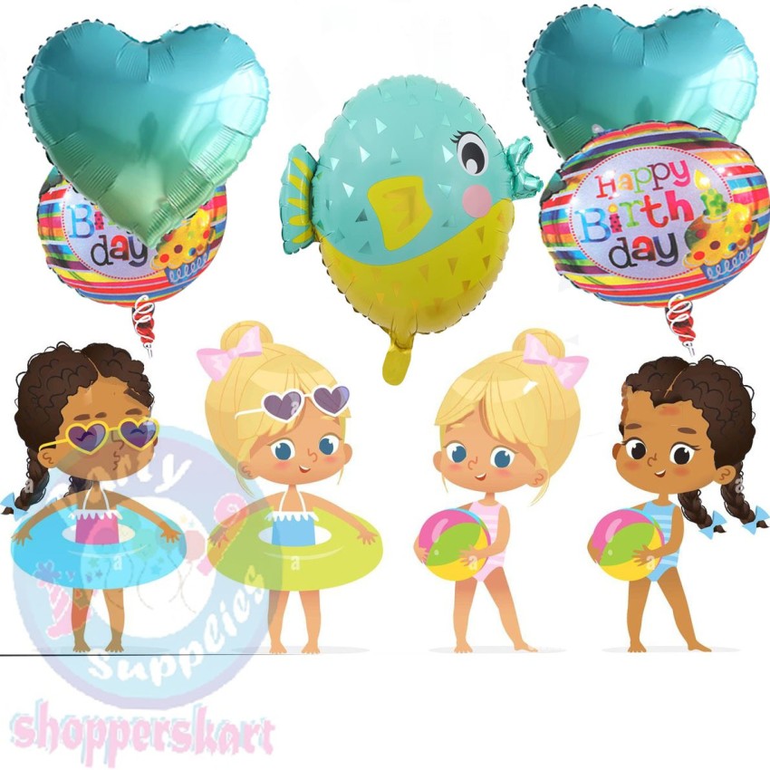 Ocean Themed Cartoon Balloon Fish Balloon For Boys And Girls
