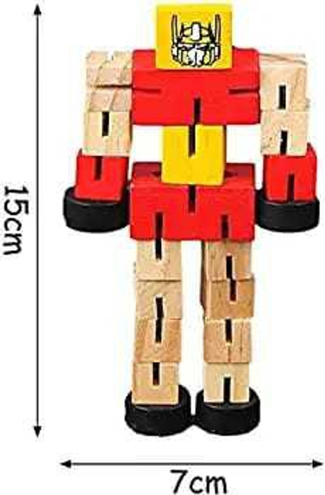 Brainbox Games Wooden Robot Transformer Wooden Robot Transformer