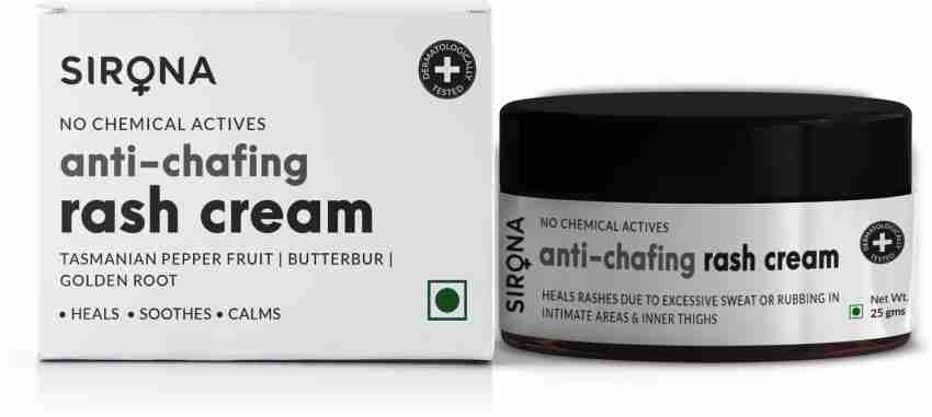 SIRONA No Chemical Actives Anti-Chafing Rash Cream for Men & Women Price in  India - Buy SIRONA No Chemical Actives Anti-Chafing Rash Cream for Men &  Women online at