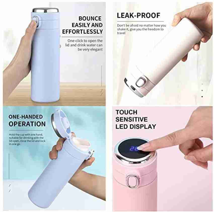 Zusaca Vacuum Insulated Water Bottle with LED Temperature Display Stainless  Steel 420 ml Bottle - Buy Zusaca Vacuum Insulated Water Bottle with LED  Temperature Display Stainless Steel 420 ml Bottle Online at