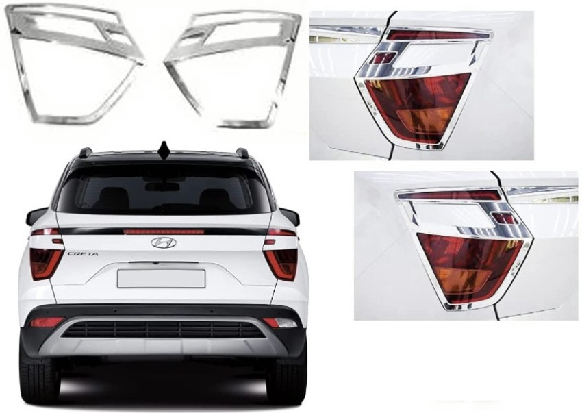 paxauto Chrome Accessories Combo Kit Compatible with Creta 2020