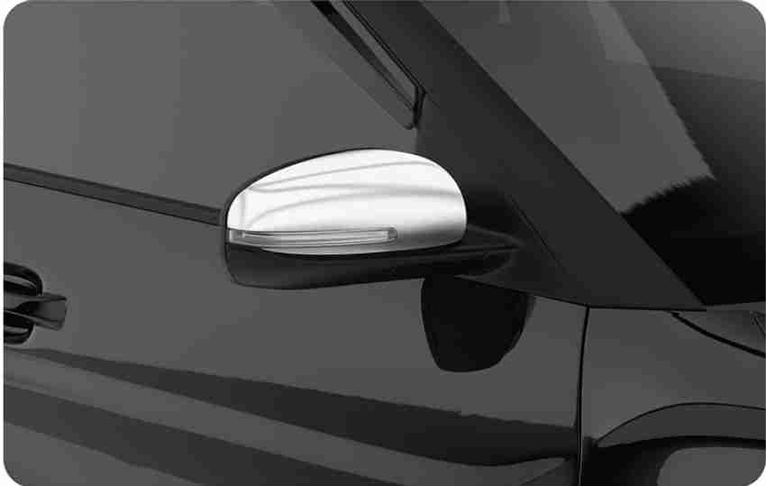 SNTP Chrome ORVM Side Mirror Cover with Indicator Cut for Creta