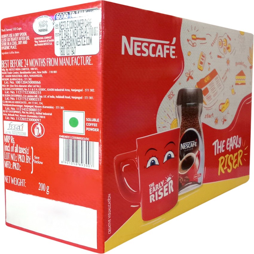 Nestle 3 In 1 Nescafe Breakfast - 25g - Carton Of 200