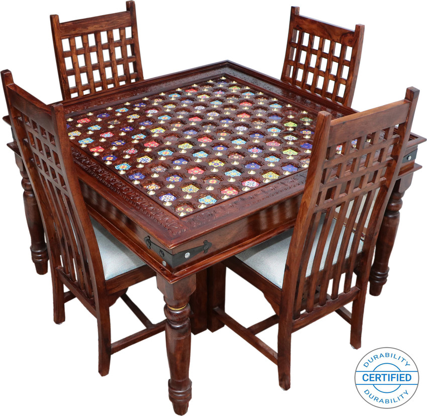 antique 4 seater dining table