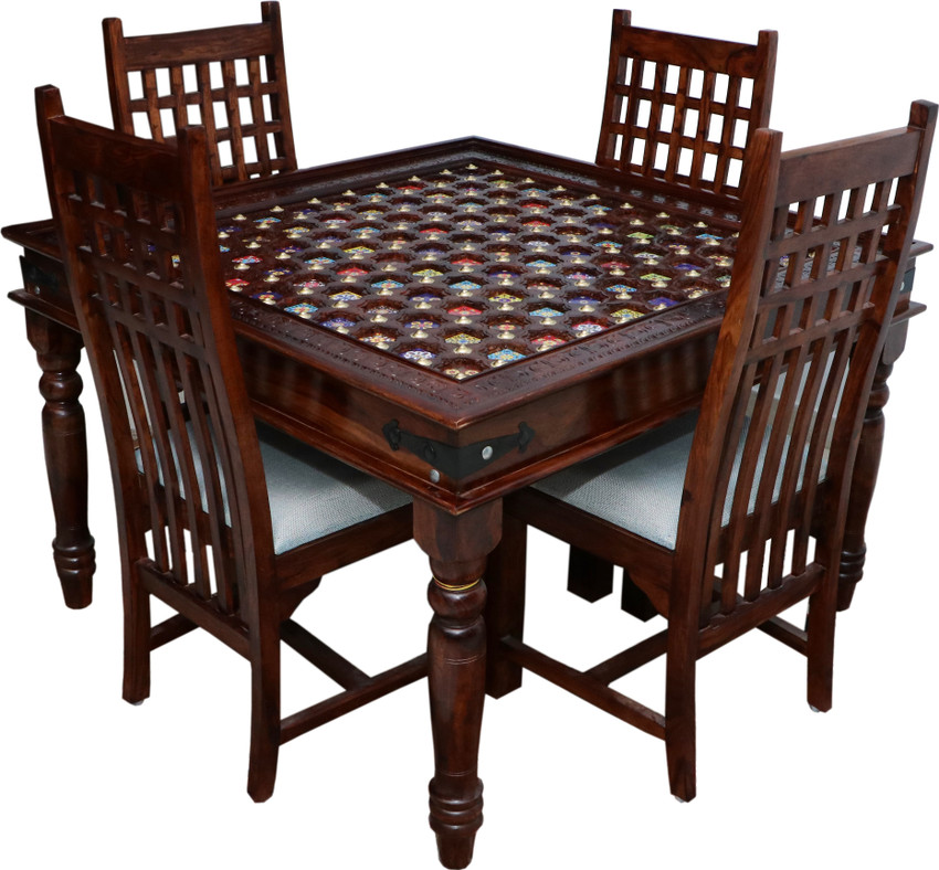 antique 4 seater dining table