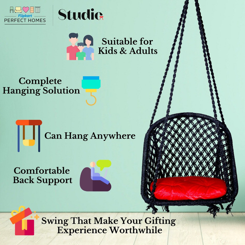 Flipkart Perfect Homes Studio D Shape Swing with Cushion Swing